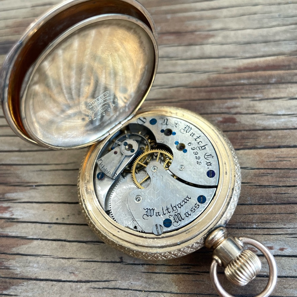 Antique Vintage U.S. Watch Co. Waltham Mass Pocket Watch Grade 67 - Picture 9 of 11